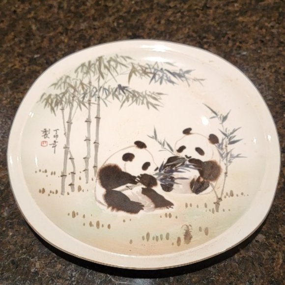 Pandas & Bamboo Plate